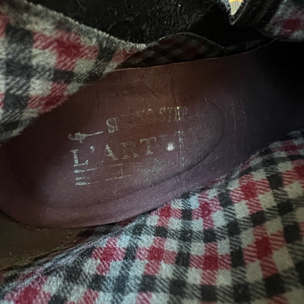 SPRING STEP L’Artiste Eleni Metallic Boot Ankle Booties Leather Western 37 - Picture 10 of 13